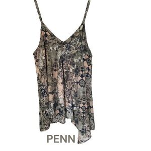 1X PENN Camisole Top with Sharkbite Hem